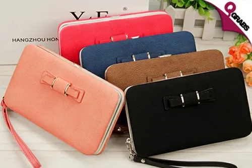 From QR49 Organize your Money Fabulously with Women’s Clutch Wallets - Choose from 5 Fashionable Colors! (Up to QR178 Value)